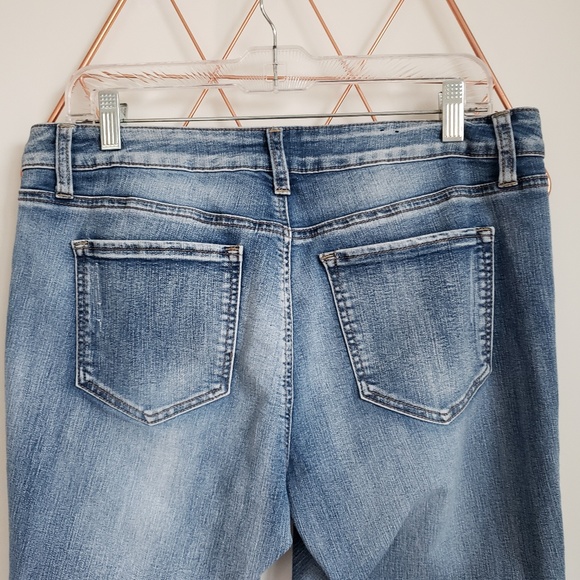 New Directions, Skinny Straight Slit Crop Jean 12 - Picture 7 of 7